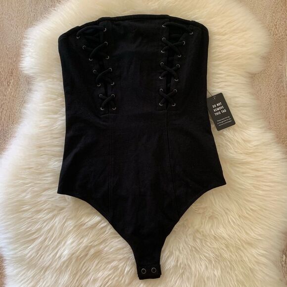 NWT EXPRESS Strapless Bodysuit sz S - Picture 2 of 6
